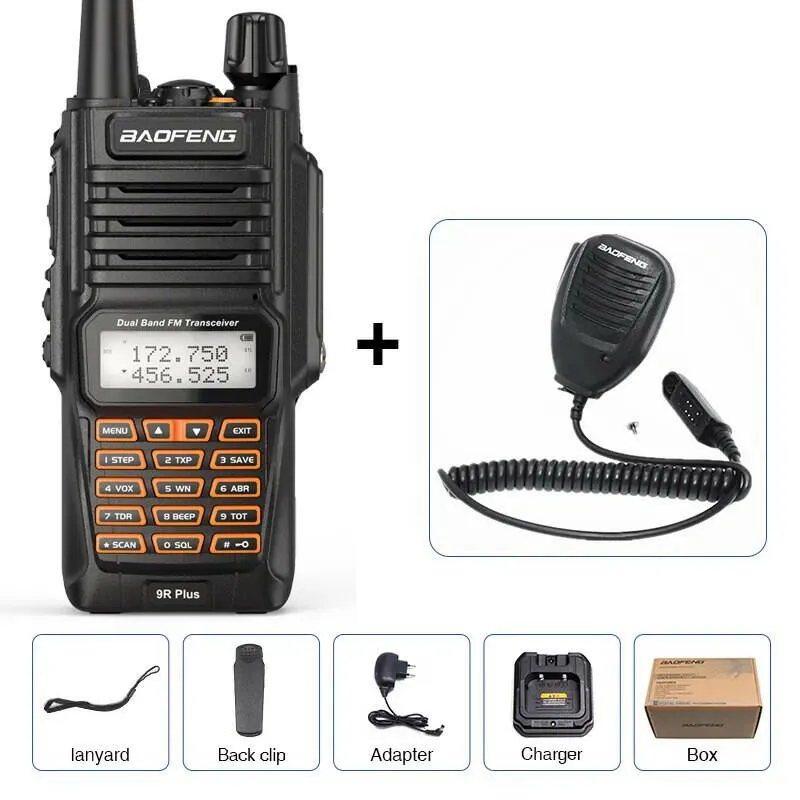 Baofeng UV-9R Pro IP68 Waterproof  Walkie Talkie Dual Band 16KM S22 Radio VHF UHF CB Ham Radio UV-9R Plus Portable Two Way Radio