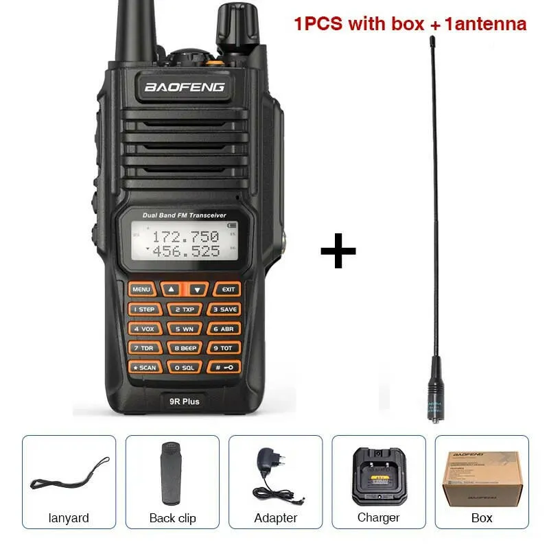 Baofeng UV-9R Pro IP68 Waterproof  Walkie Talkie Dual Band 16KM S22 Radio VHF UHF CB Ham Radio UV-9R Plus Portable Two Way Radio