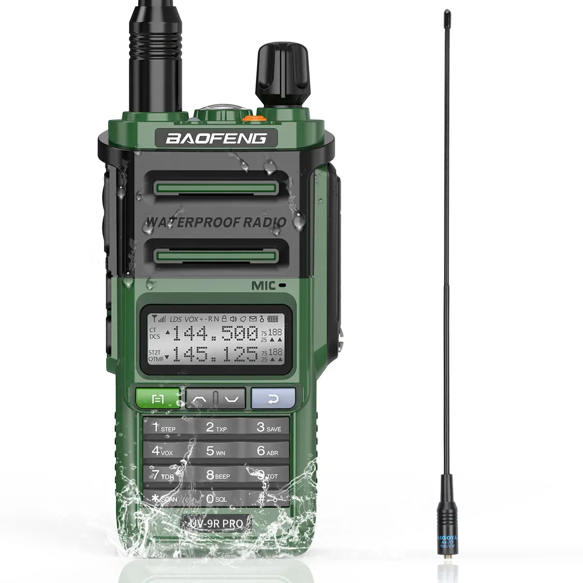 Baofeng UV-9R Pro IP68 Waterproof  Walkie Talkie Dual Band 16KM S22 Radio VHF UHF CB Ham Radio UV-9R Plus Portable Two Way Radio