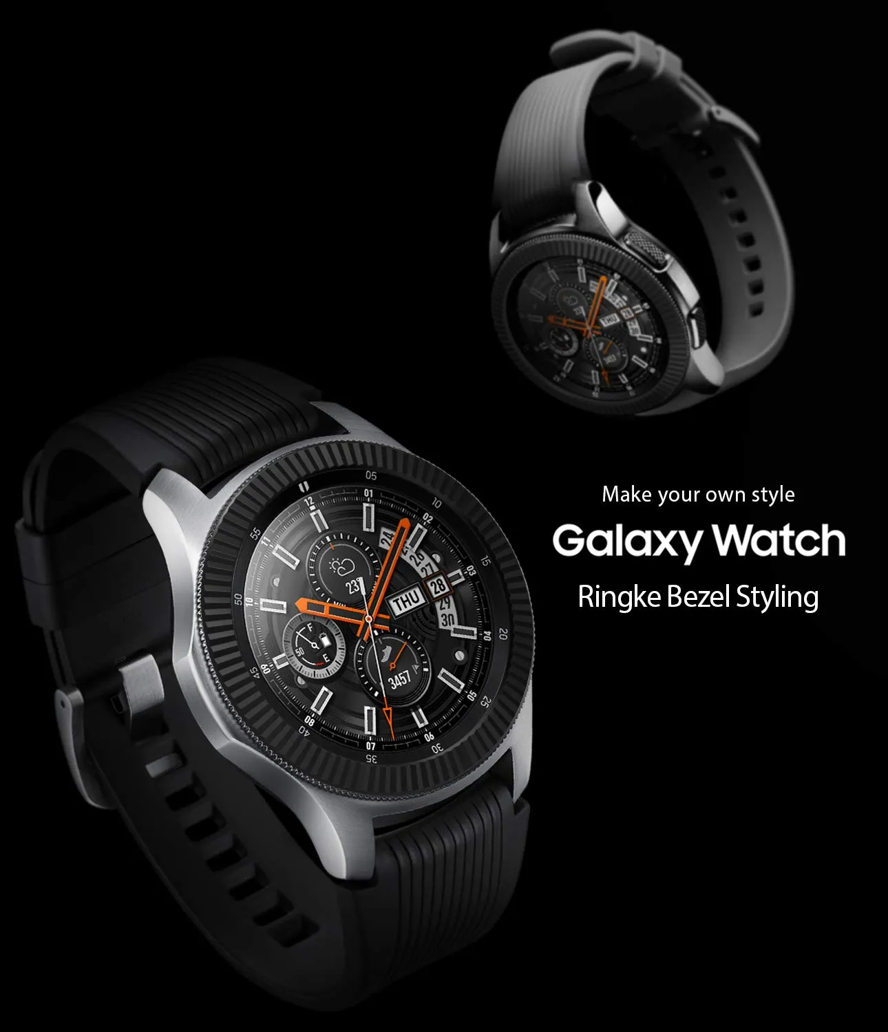 Bezel Styling for Galaxy Watch 46mm / Galaxy Gear S3 Frontier - GW-46-05  [Stainless Steel]