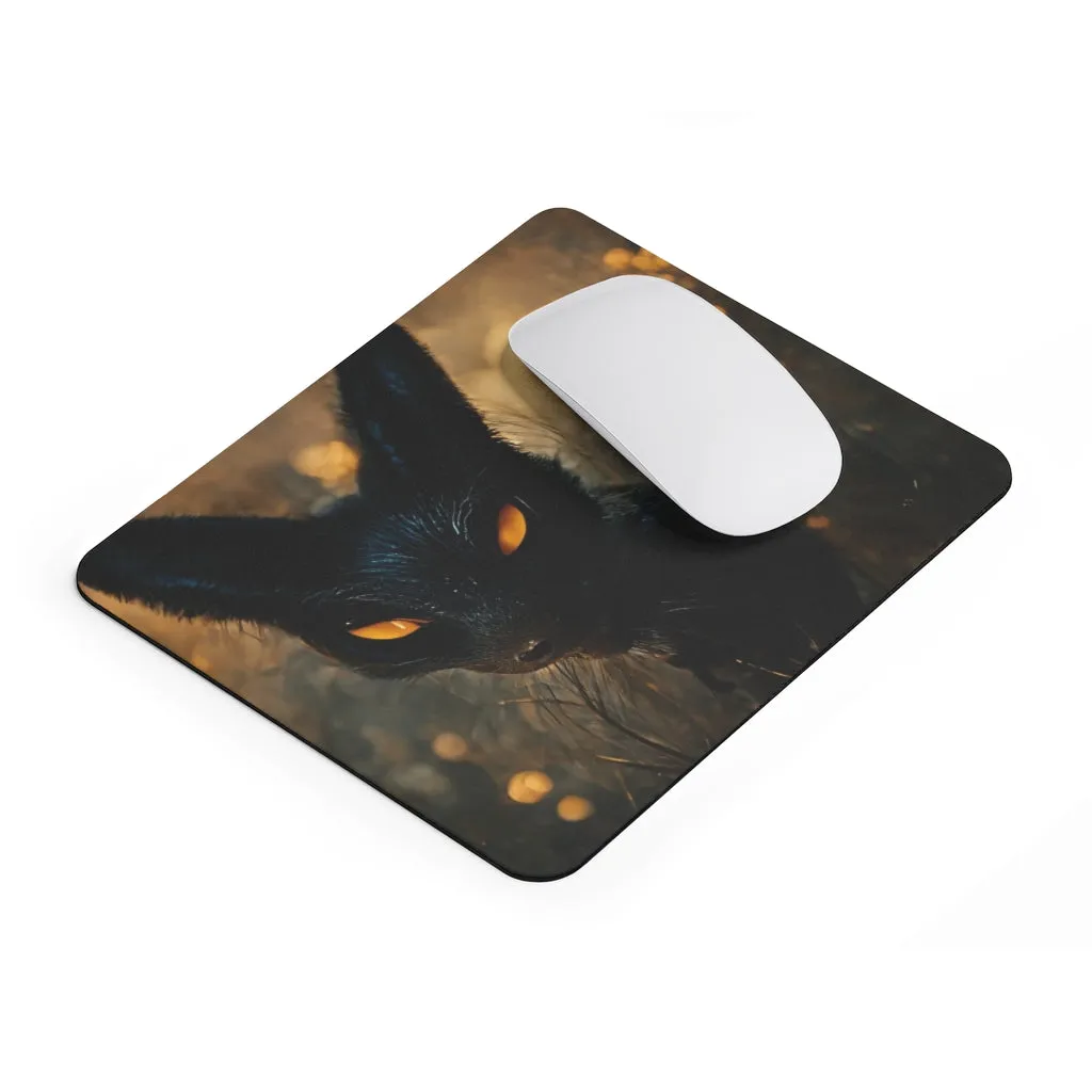 Black and Orange Kitty Mouse Pad (EU)