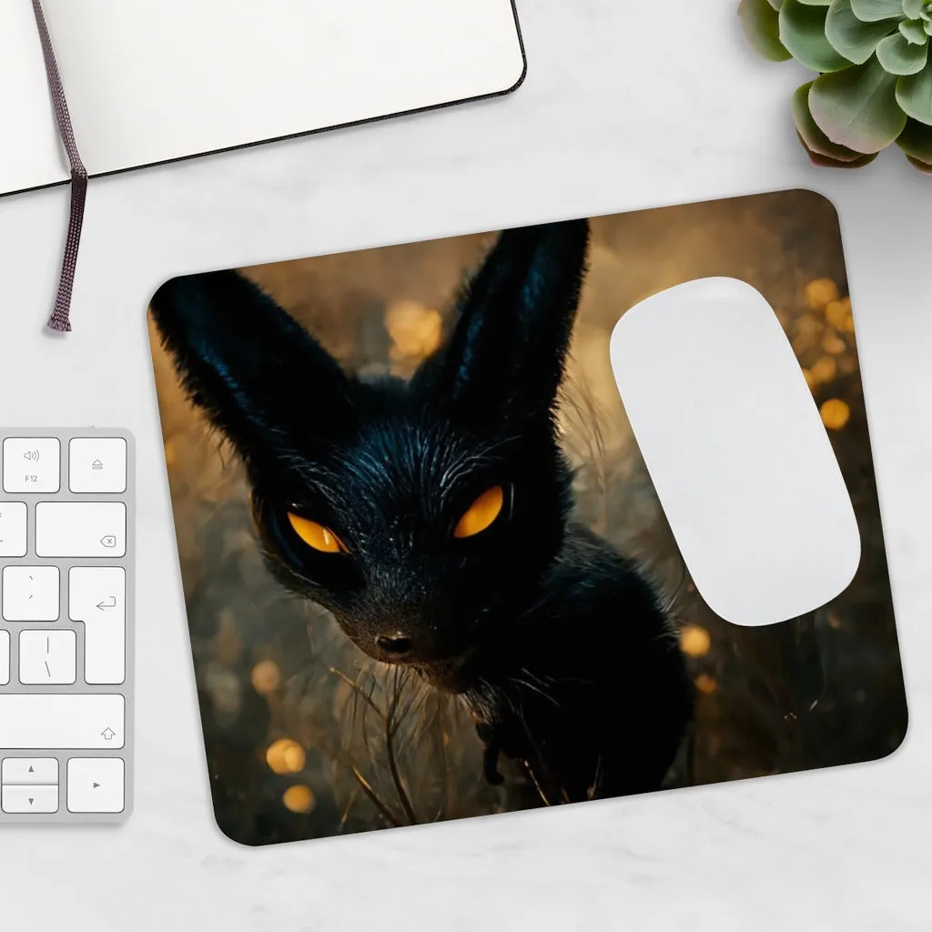 Black and Orange Kitty Mouse Pad (EU)