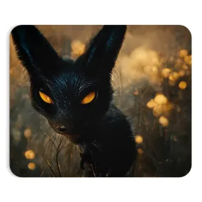 Black and Orange Kitty Mouse Pad (EU)