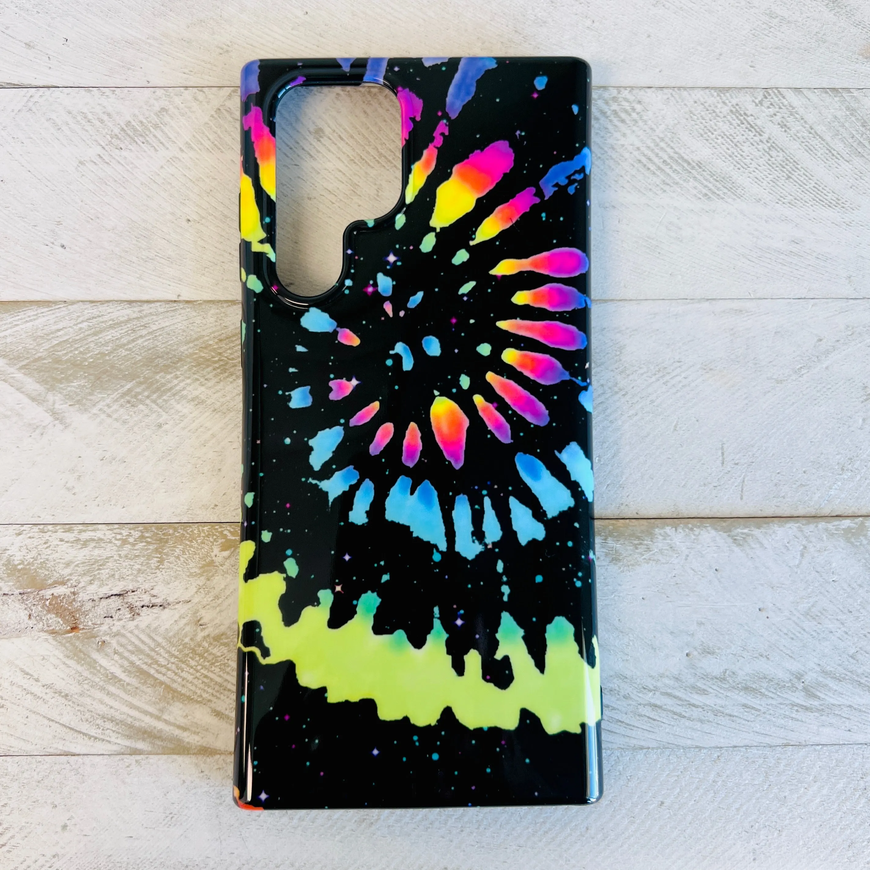 Black Tie Dye Case For Samsung Galaxy