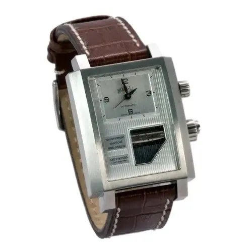 Boegli Men's Grand Festival Automatic Stainless Steel Brown Leather Watch M.731