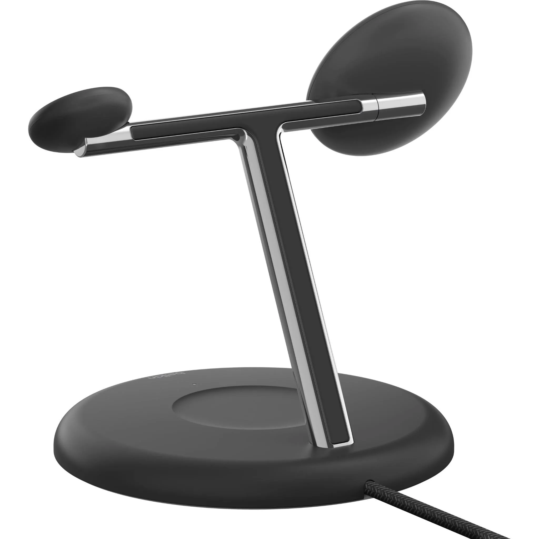 BoostCharge Pro 3-in-1 Magnetic Wireless Charging Stand with Qi2 15W (Black)