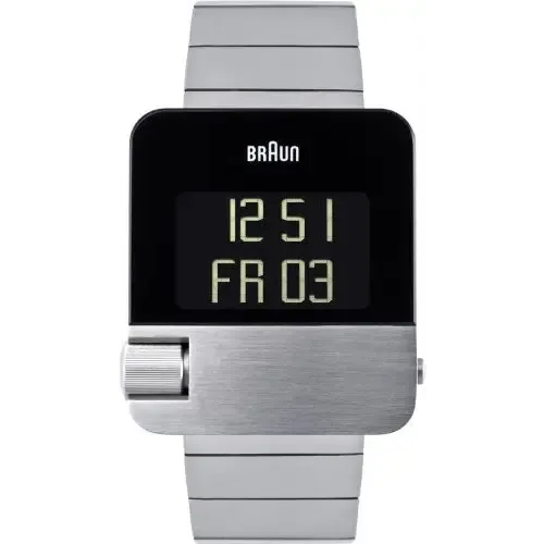 Braun Silver And Black Prestige Watch BN0106SLBTG