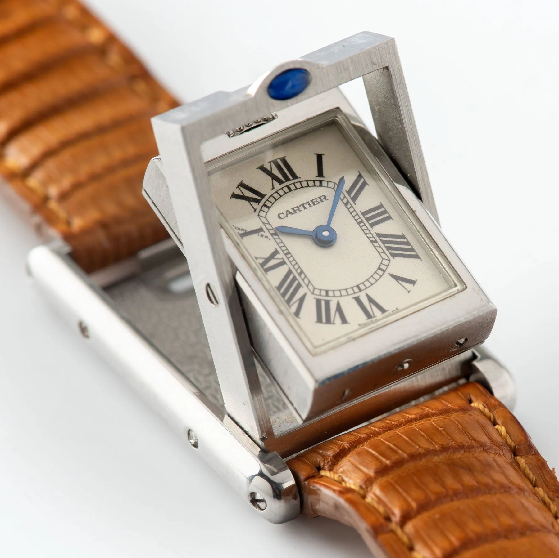 Cartier Tank Basculante Steel 2386