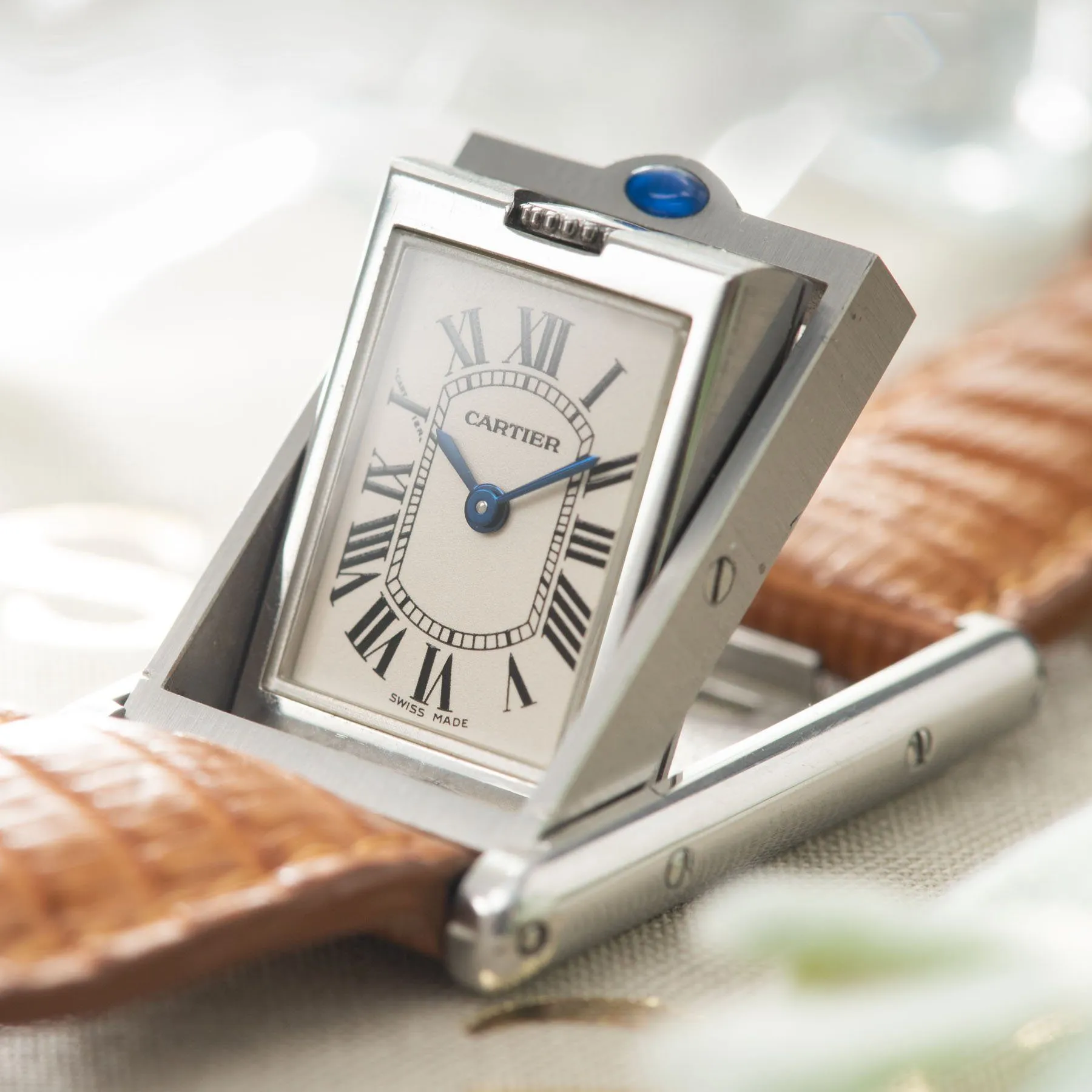 Cartier Tank Basculante Steel 2386