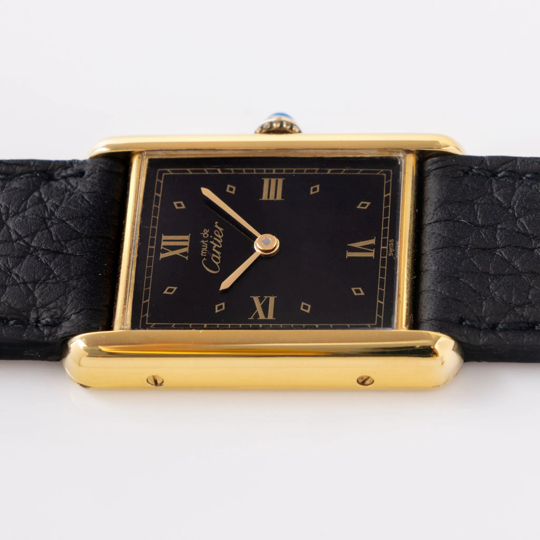 Cartier Tank Must de Cartier Black Dial with Box and Papers Ref. 59005