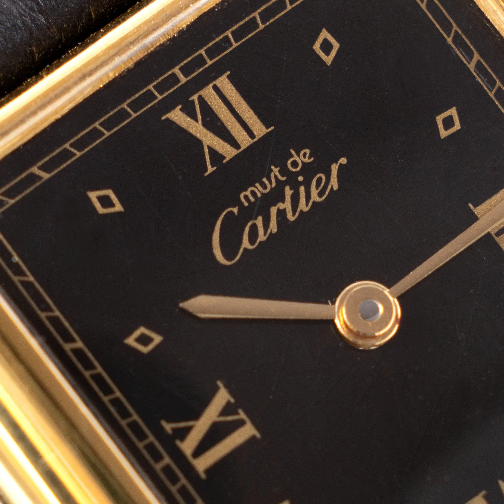 Cartier Tank Must de Cartier Black Dial with Box and Papers Ref. 59005