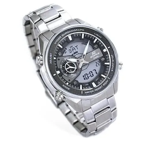 Casio Men's Stainless Steel Edifice World Time Watch EFA133D-8AV