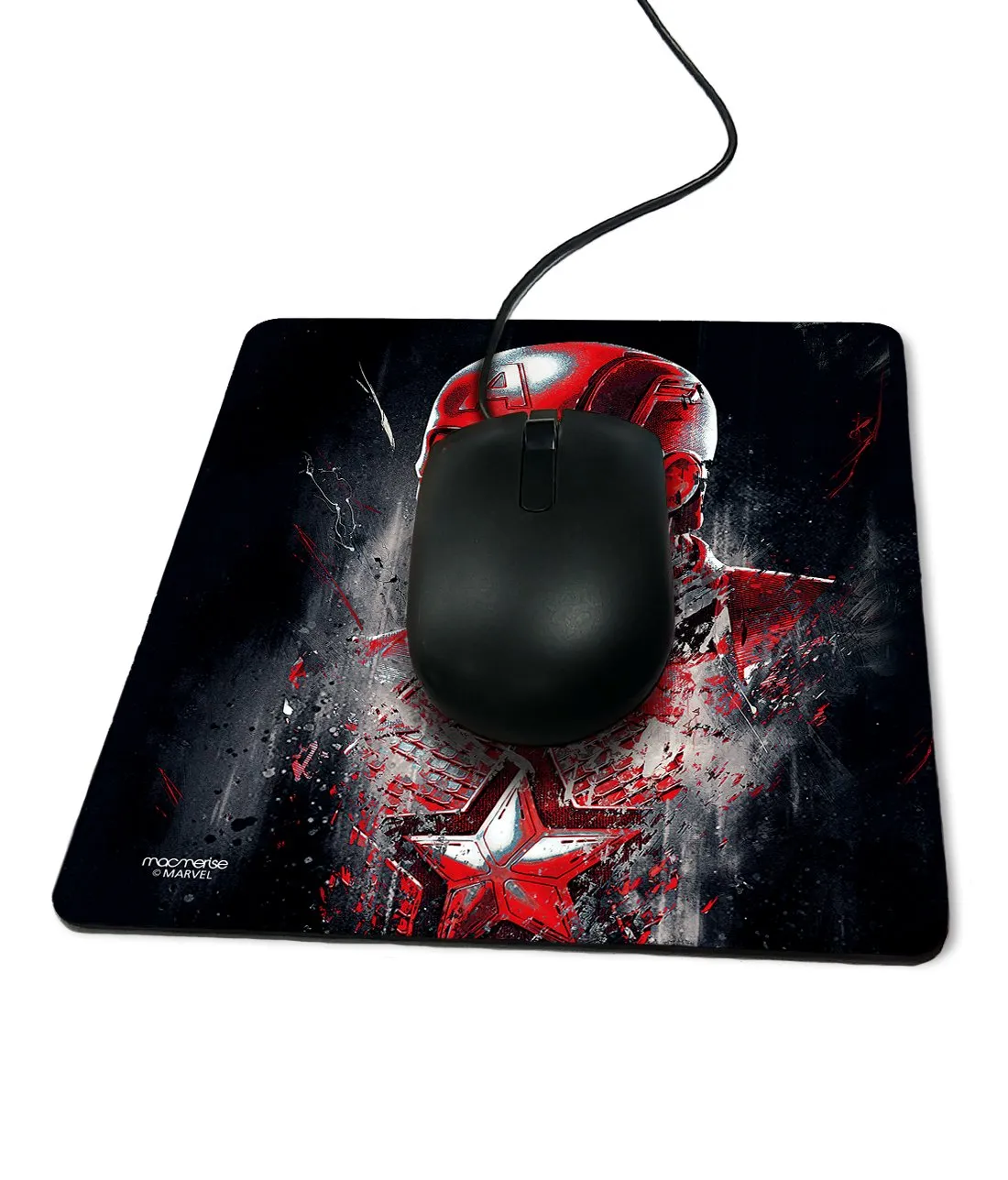 Charcoal Art Captain America - Mouse Pad by Macmerise