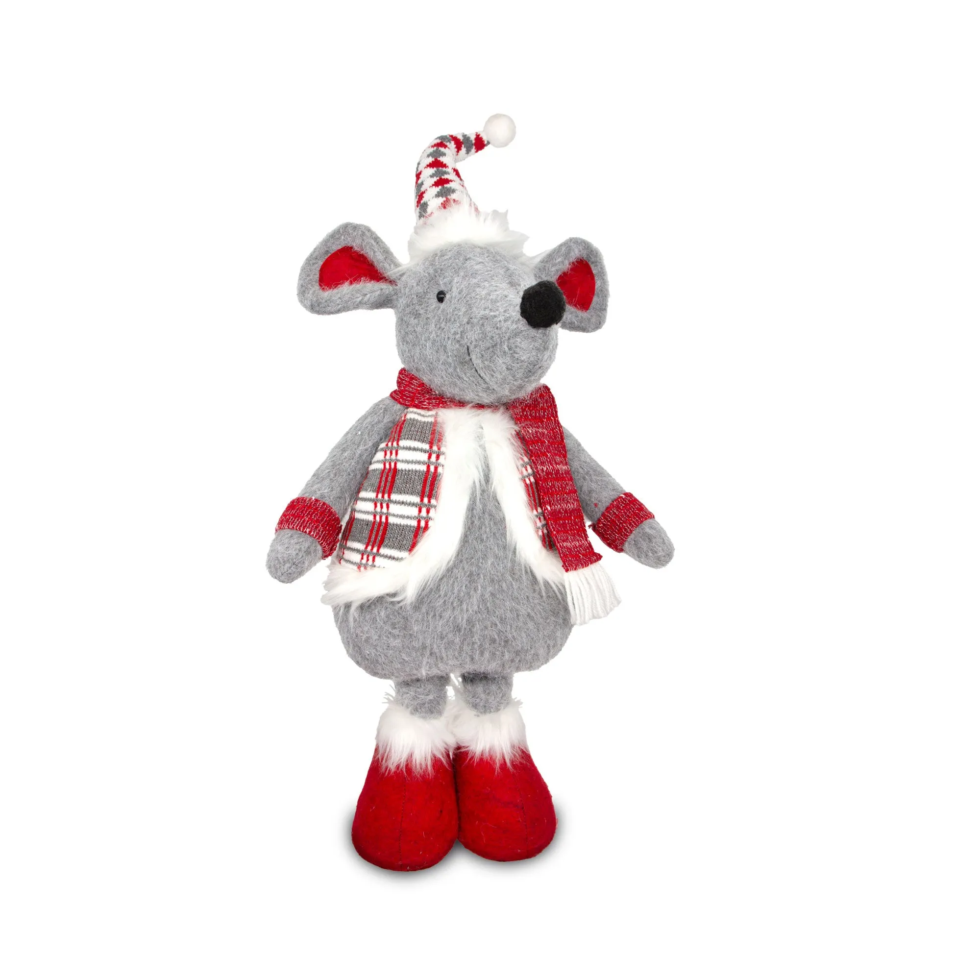 Christmas Extendable Standing Mouse - Grey