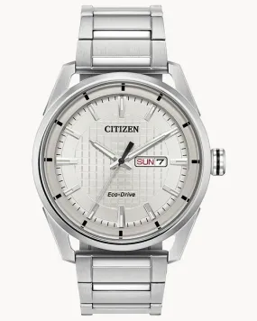 Citizen Weekender Eco-Drive Silver Stainless Steel Watch AW0080-57A