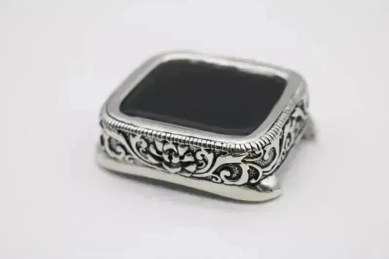 Classy Vintage Carved Watch Protective Case Compatible with Apple Smart Watch