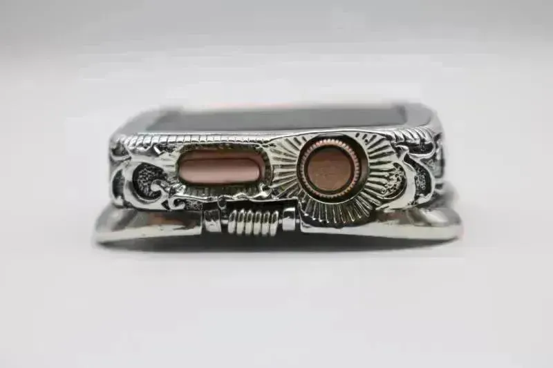 Classy Vintage Carved Watch Protective Case Compatible with Apple Smart Watch