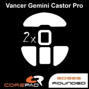 Corepad Skatez Mouse Feet for Vancer Gemini Castor Pro