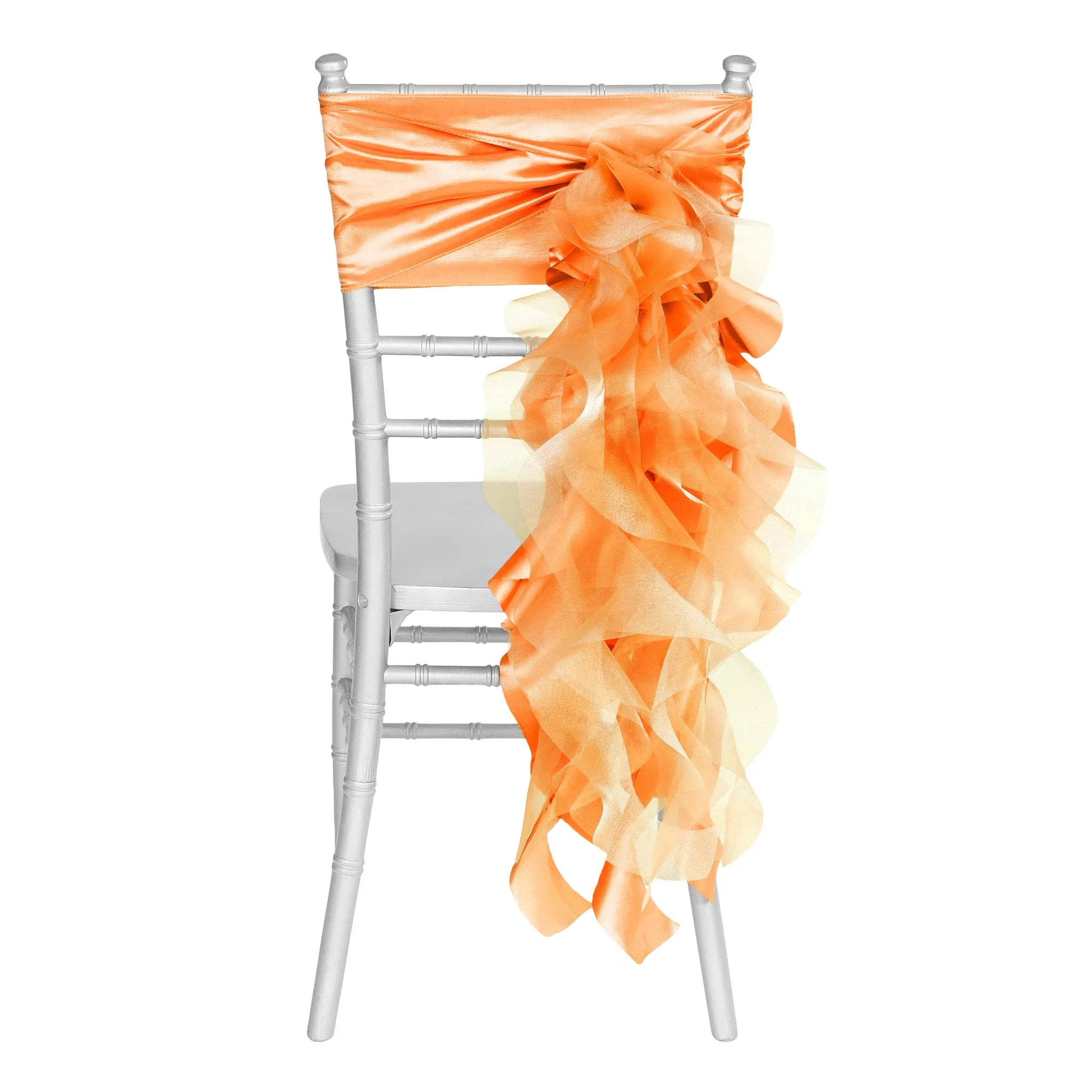 Curly Willow Chair Sash - Orange