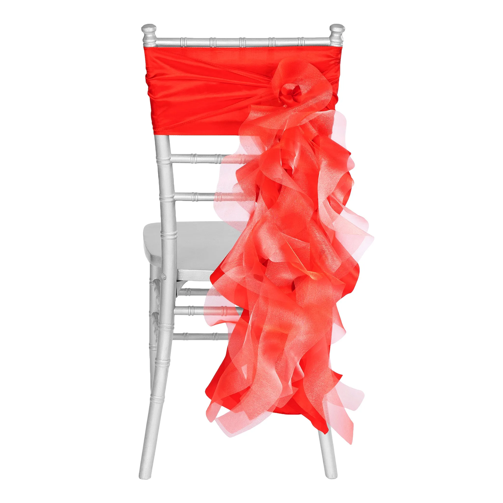 Curly Willow Chair Sash - Red