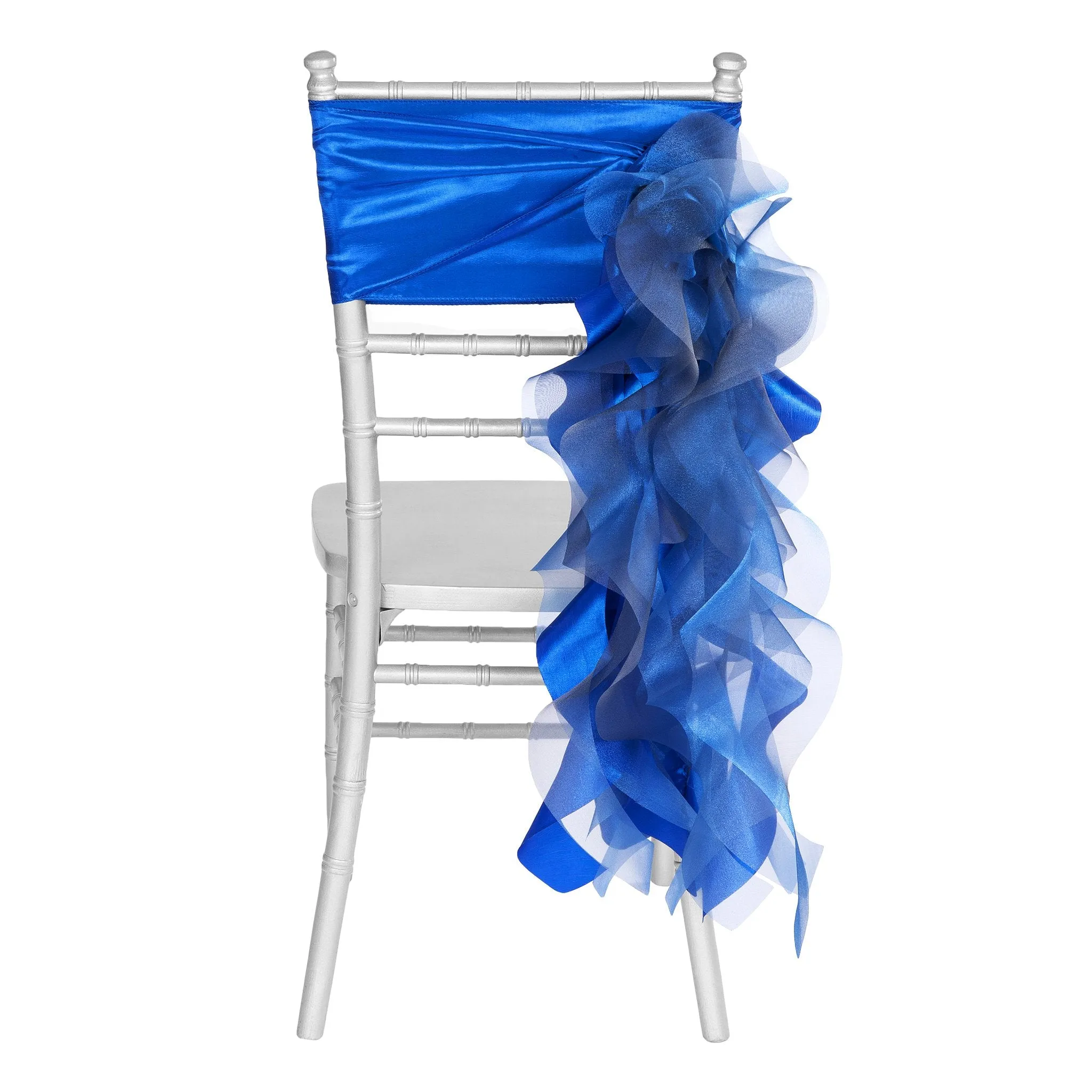 Curly Willow Chair Sash - Royal Blue