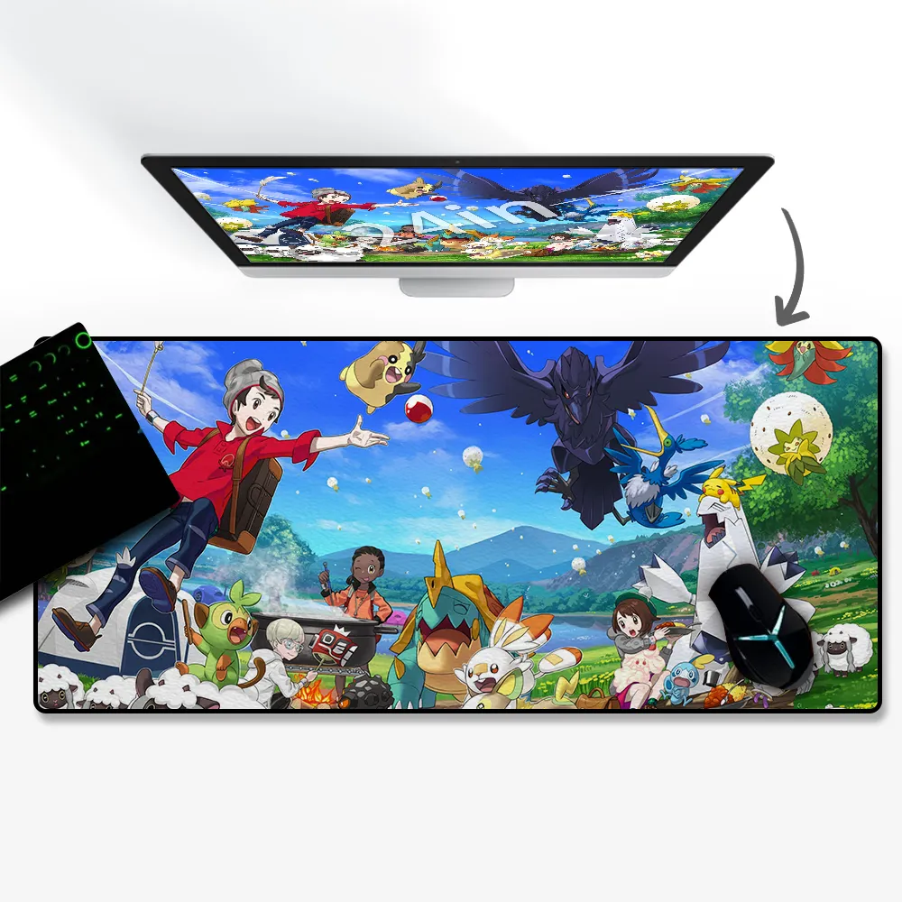 Custom Mouse Pads Gaming Mouse Pads Customize size Mousepad Pokémon Anime  Mouse Pad Best Mouse Mat