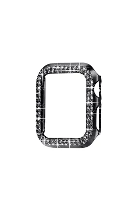 CZ CRYSTAL BUMPER APPLE WATCH BAND | GUNMETAL