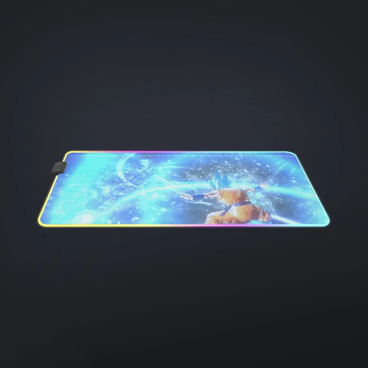 DBZ Goku SSGSS Saiyan God Blue Aura Blasting Streetwear cool LED  Mouse Pad