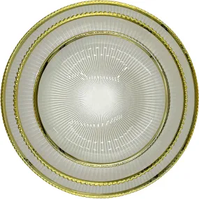 Deco - Glass Dinnerware in White (Item # 0405)