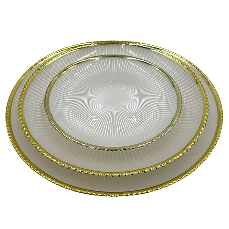 Deco - Glass Dinnerware in White (Item # 0405)