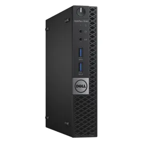 Dell OptiPlex 7040, Micro Desktop, Intel Core i7-6700T, 2.8GHz, 16GB RAM, 512GB SSD, Windows 10 Pro - Grade A Refurbished