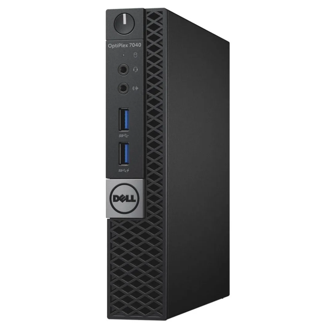 Dell OptiPlex 7040, Micro Desktop, Intel Core i7-6700T, 2.8GHz, 16GB RAM, 512GB SSD, Windows 10 Pro - Grade A Refurbished