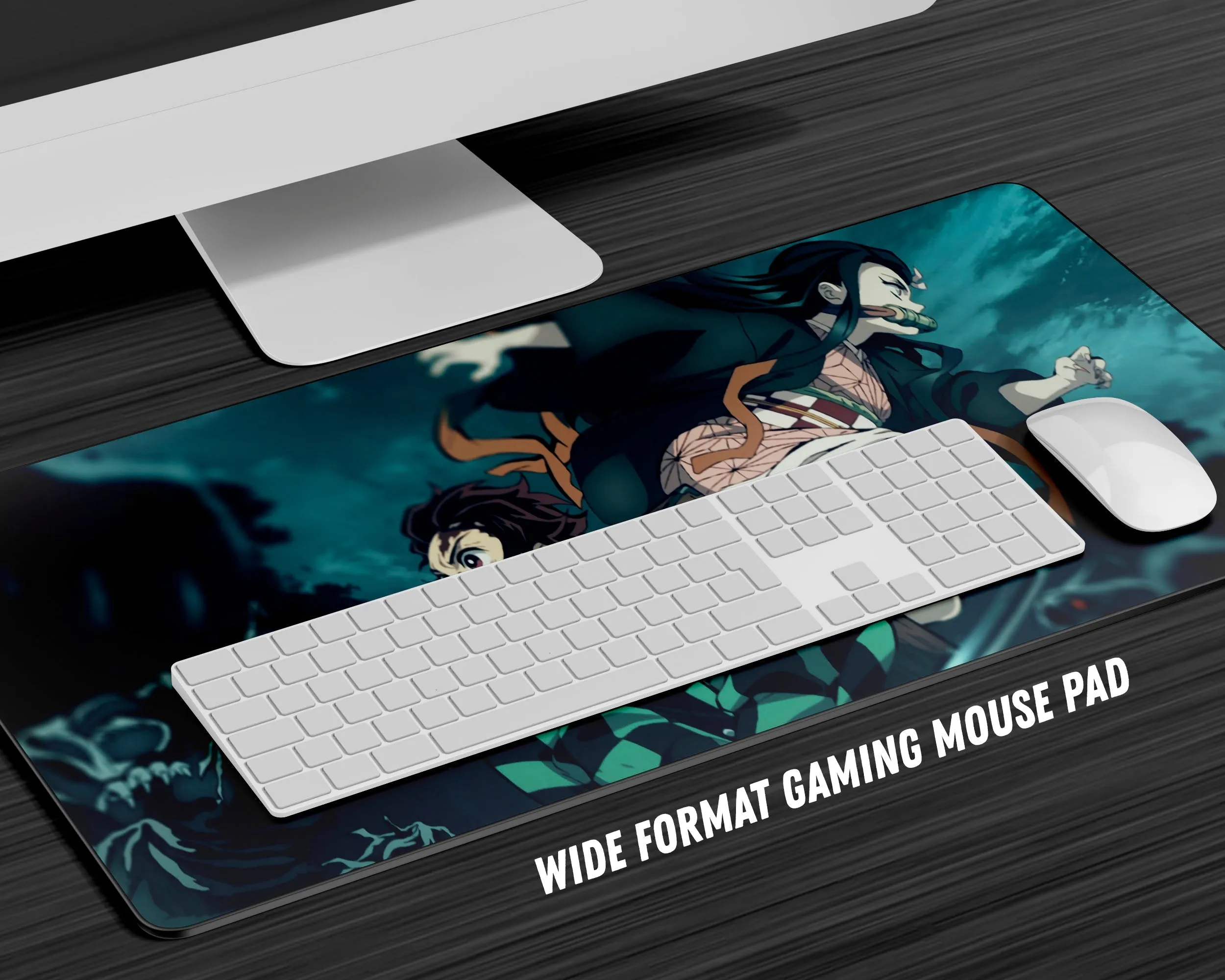 Demon Slayer Tanjiro & Nezuko Intro Gaming Mouse Pad