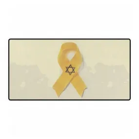 Desk Mats - Bring Them Home Now Yellow Ribbon Design