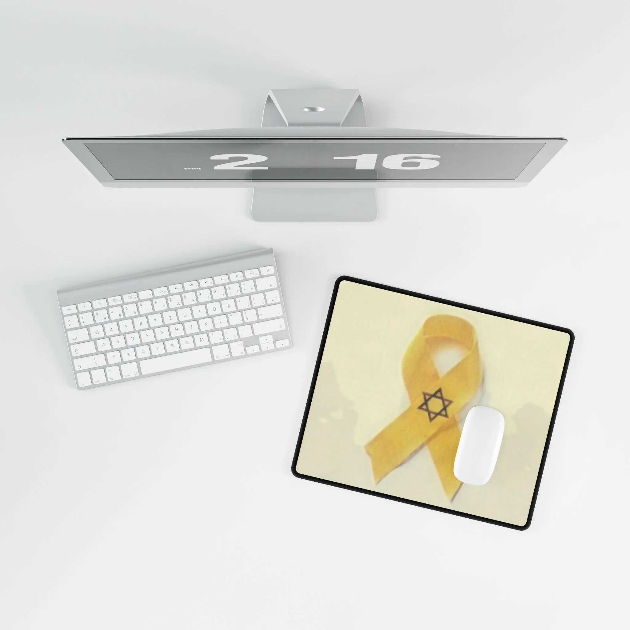 Desk Mats - Bring Them Home Now Yellow Ribbon Design