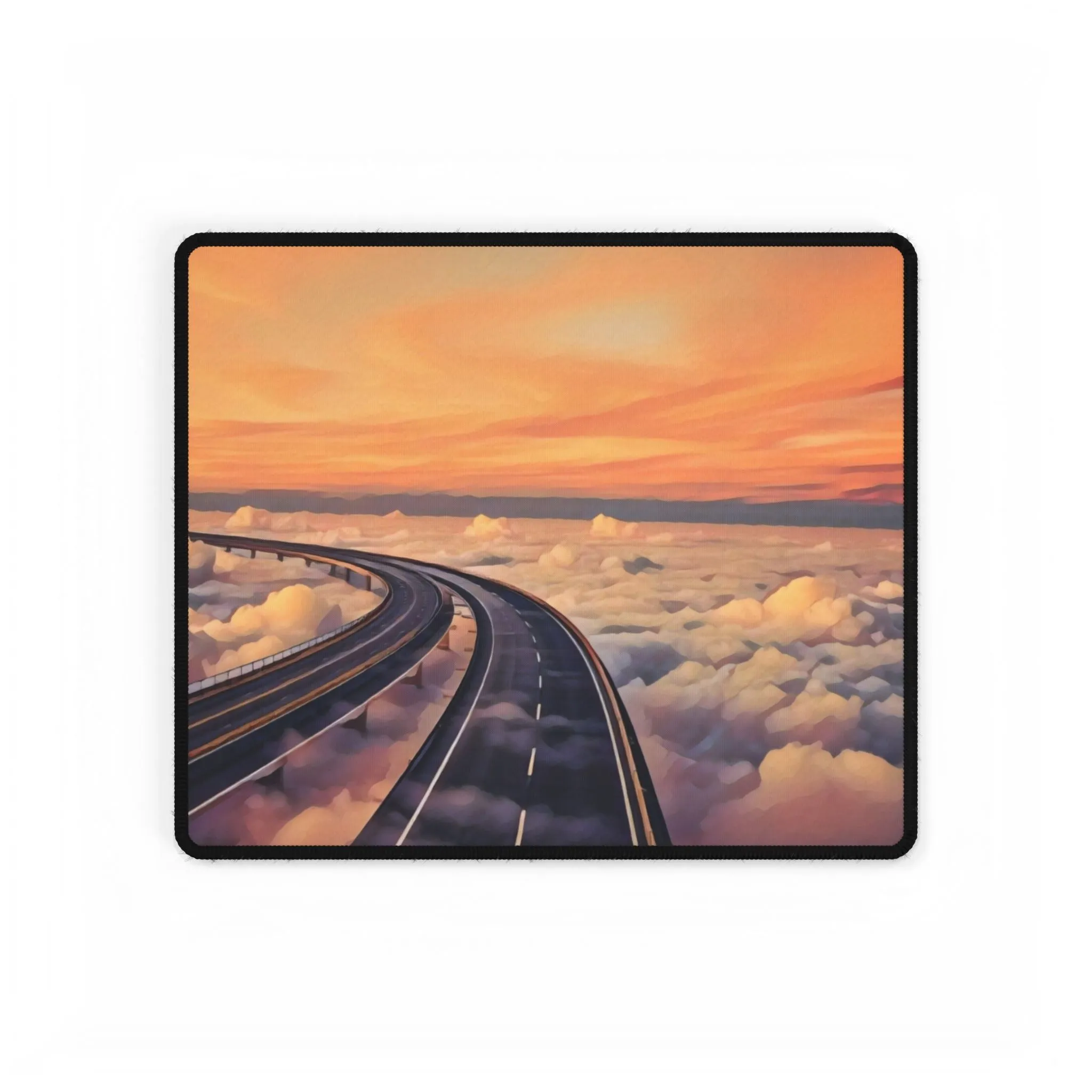 Desk Mats - Pathway to the Heavens Ethereal Sky Clouds Sunset Artwork\