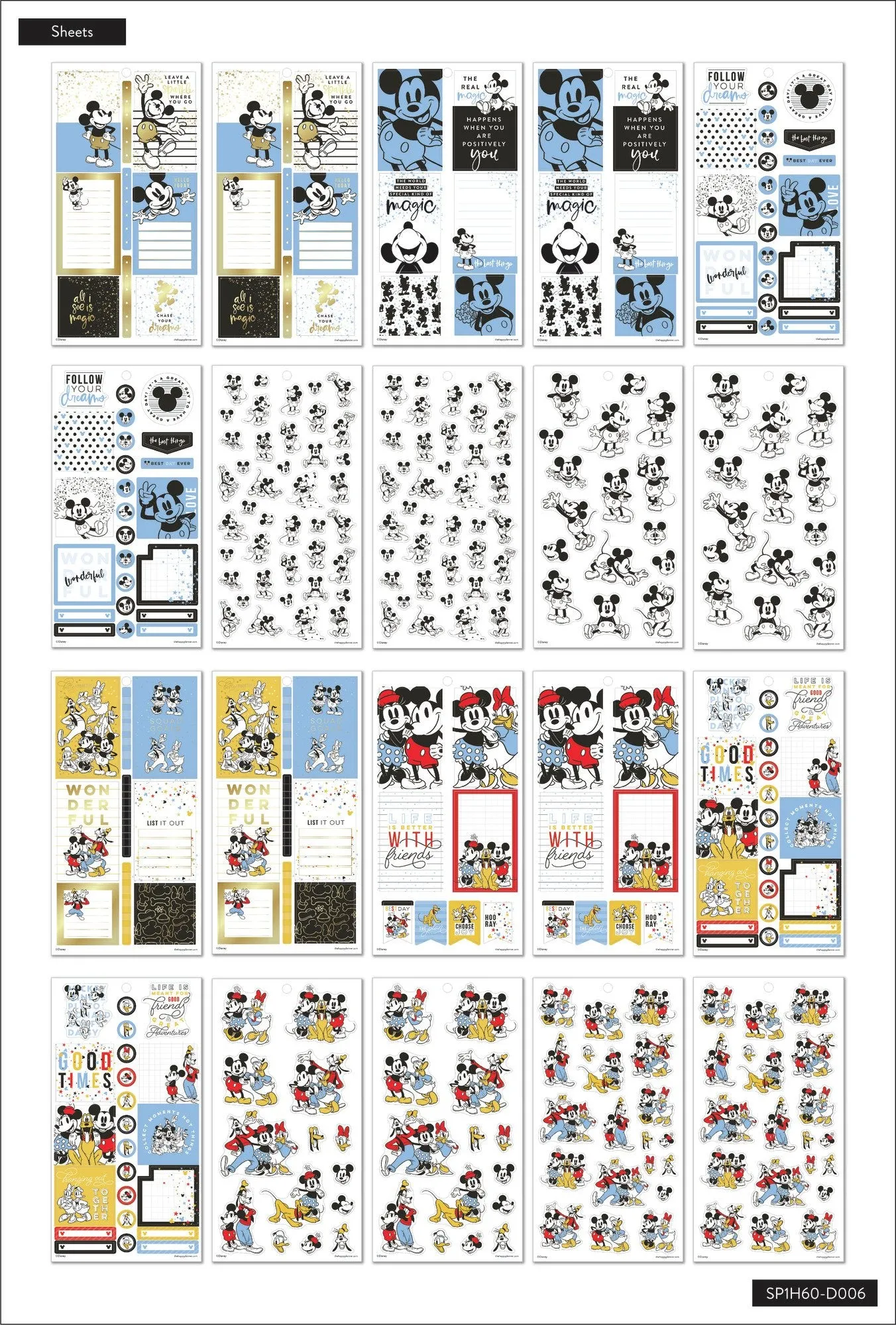 Disney © Mickey & Friends Value Pack Stickers- Better Together