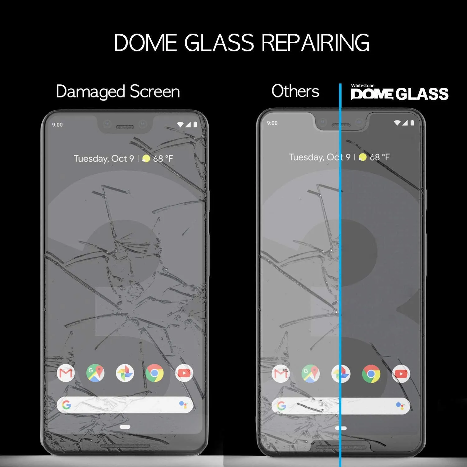 [Dome Glass] Google Pixel 3 Tempered Glass Screen Protector