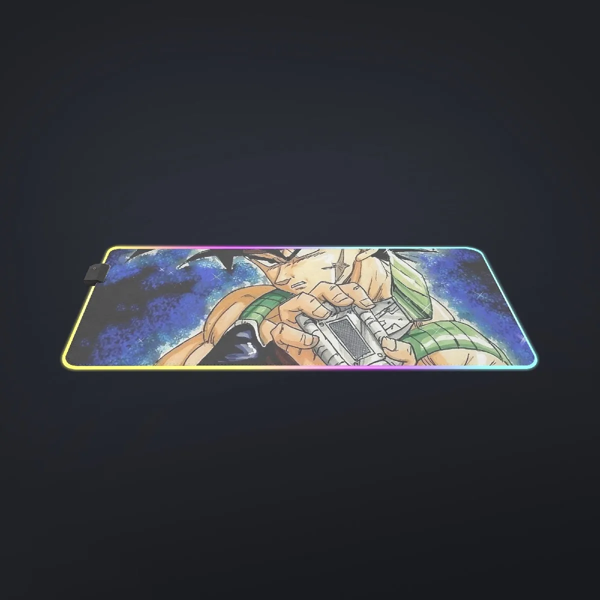 Dragon Ball Bardock Super Saiyan Goku Father Warrior Color Streetwear cool LED  Mouse Pad