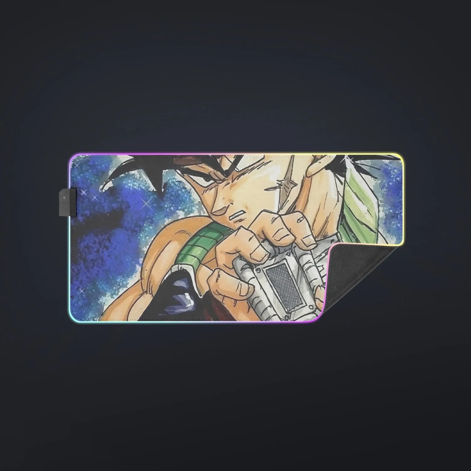 Dragon Ball Bardock Super Saiyan Goku Father Warrior Color Streetwear cool LED  Mouse Pad