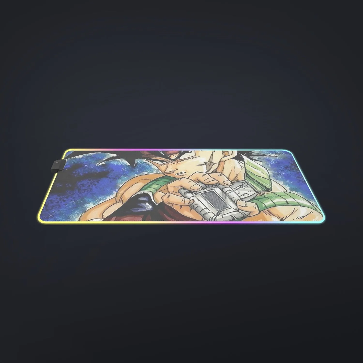 Dragon Ball Bardock Super Saiyan Goku Father Warrior Color Streetwear cool LED  Mouse Pad