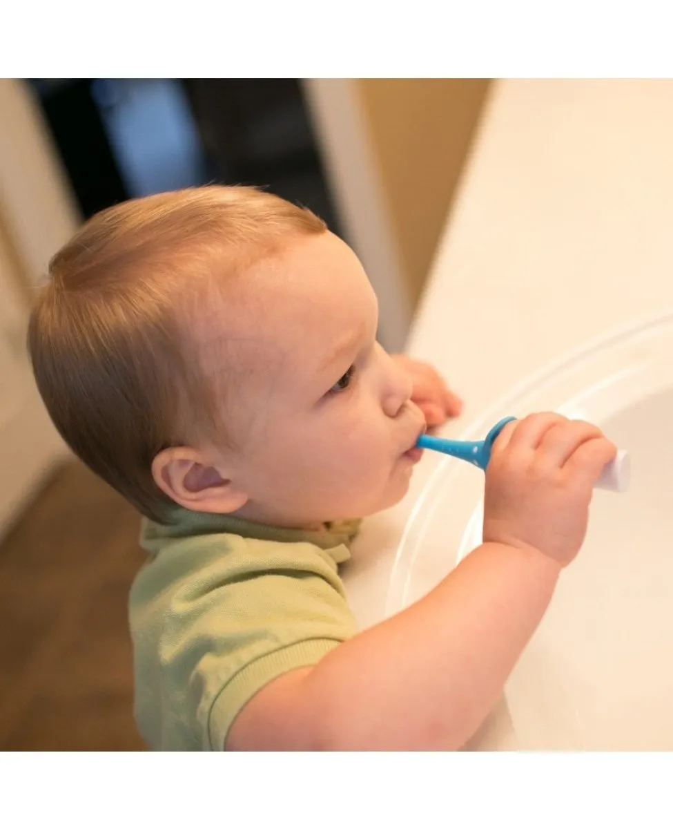 Dr.Brown's Infant-to-Toddler Toothbrush- Blue Elephant