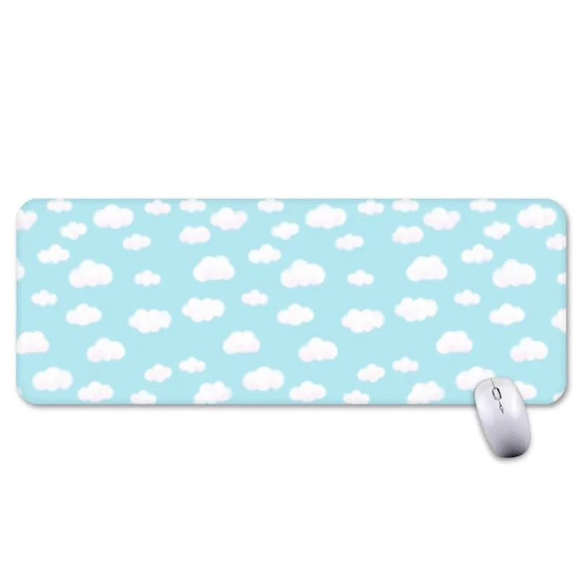 Dreamy Clouds Gaming Mouse Pad / Desk Mat (Sky Blue)