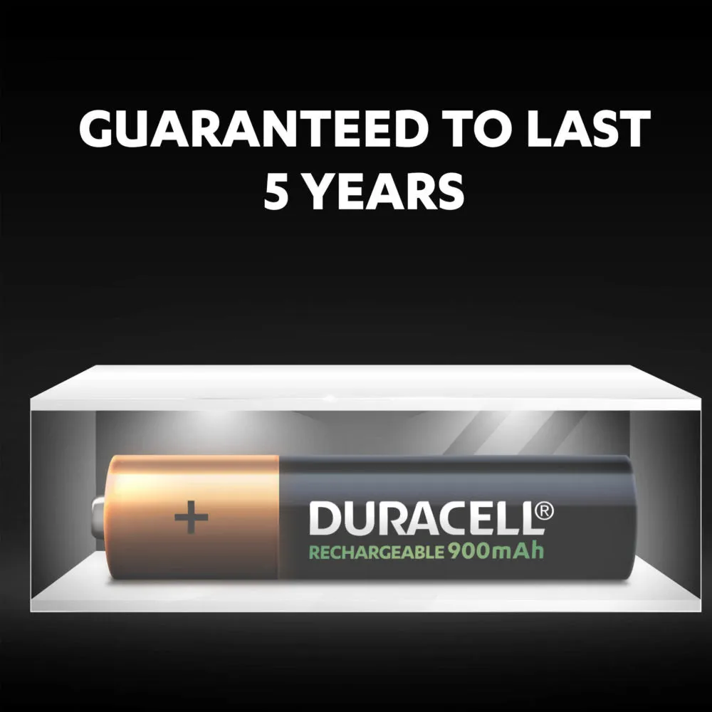 Duracell AAA Plus Power Rechargeable 900mAh Battery Pack of 4