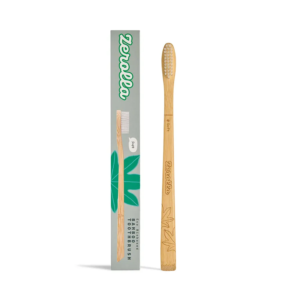 Eco Biobased Bamboo Toothbrush - Plant-based Bristles Soft