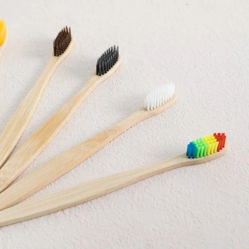 Eco-Friendly Bamboo Toothbrush Set for Gentle Oral Care and Fresh Cleaning