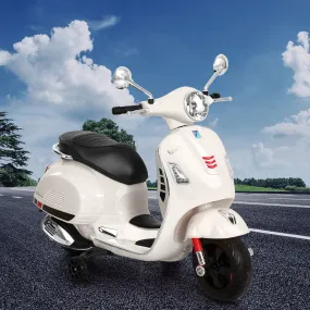 Electric Kids Ride-On Vespa GTS White - Horn Music Lights