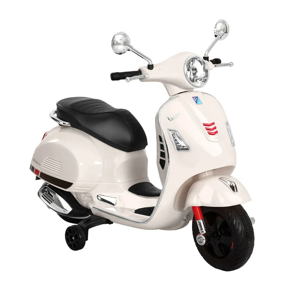 Electric Kids Ride-On Vespa GTS White - Horn Music Lights