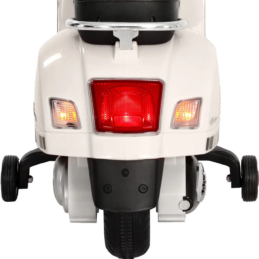 Electric Kids Ride-On Vespa GTS White - Horn Music Lights