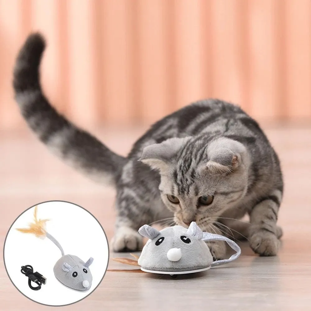 Electric USB Rechargeable Mouse Cat Toy